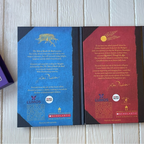 Harry Potter Hogwarts Classics Book Set of 2 Quidditch & Tales of Beedle Bard - Picture 6 of 8